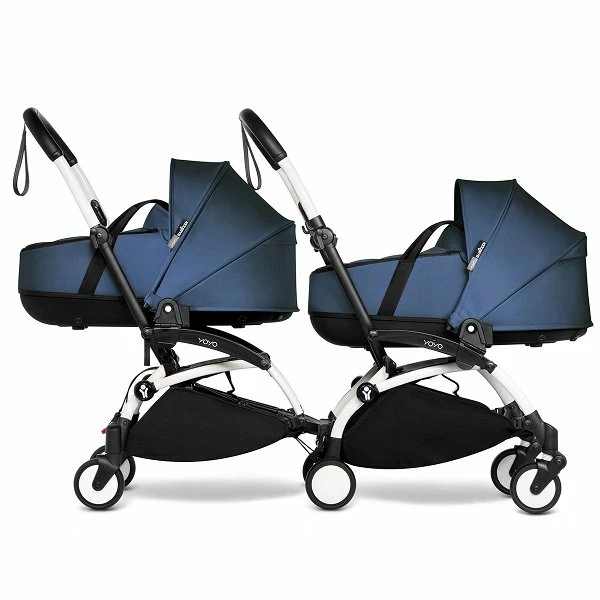 BABYZEN™ YOYO² Zwillingskinderwagen Navy Blue Gestell White 2 BABYZEN™ YOYO² Zwillingskinderwagen Navy Blue Gestell White – Bild 2