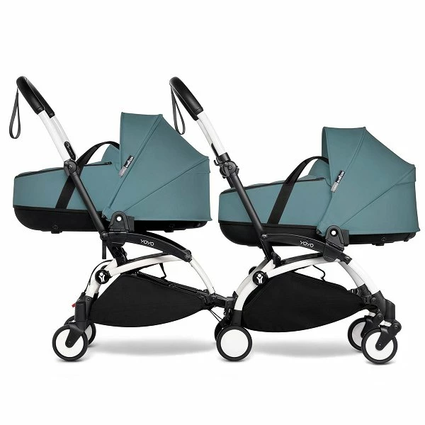 BABYZEN™ YOYO² Zwillingskinderwagen Aqua Gestell White 2 BABYZEN™ YOYO² Zwillingskinderwagen Aqua Gestell White – Bild 2