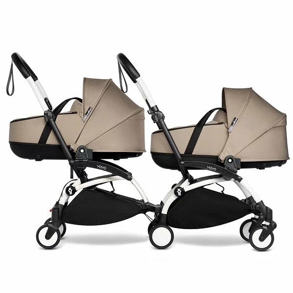 BABYZEN™ YOYO² Zwillingskinderwagen Taupe Gestell White 2 BABYZEN™ YOYO² Zwillingskinderwagen Taupe Gestell White – Bild 2
