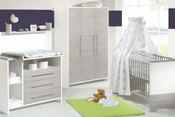 Schardt Eco Silber Kinderzimmer Inkl. Umbauseiten Mit Dreitürigem Schrank