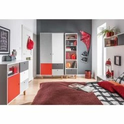 VOX Concept Jugendzimmer 2türig Red White/grey/graphite