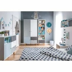 VOX Concept Jugendzimmer 2türig Sky Blue White/grey/graphite
