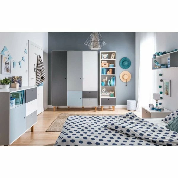 VOX Concept Jugendzimmer 3türig Sky Blue White/grey/graphite 1 VOX Concept Jugendzimmer 3türig Sky Blue White/grey/graphite